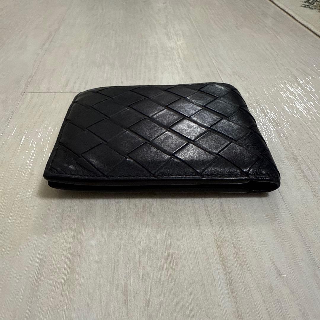 BOTTEGA VENETA 二つ折り財布 編み込みデザイン