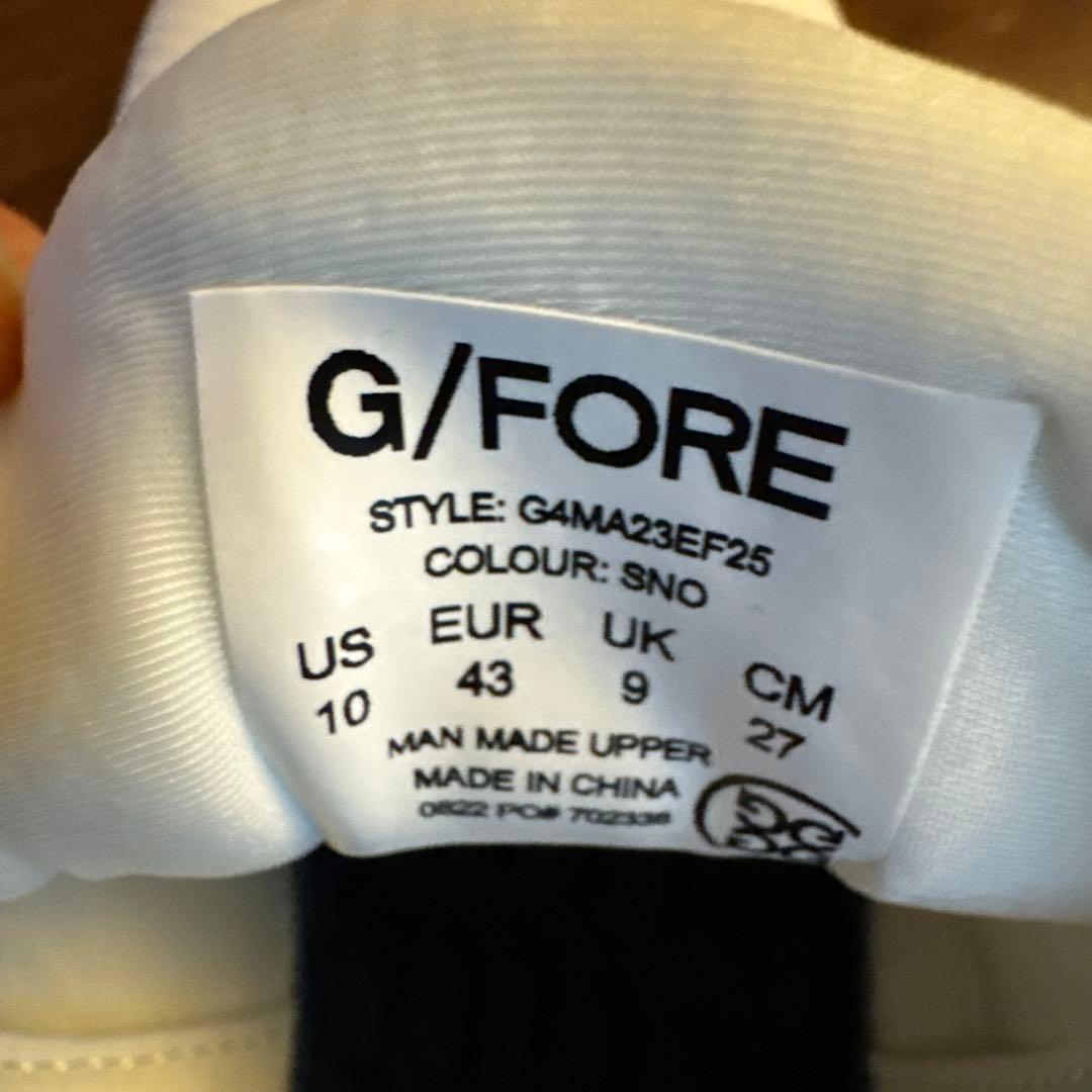 G/FORE ホワイト ゴルフシューズ　新品