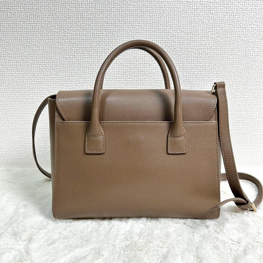 極美品✨　FURLA メトロポリス サッチェルS 2wayショルダーバッグ