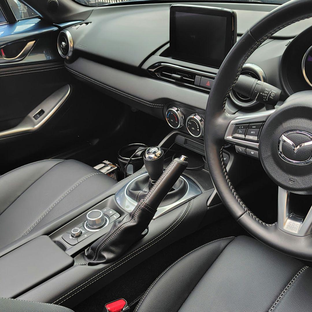 【ND2 ロードスター】純正リアコンソール ステッチ入りレザー巻