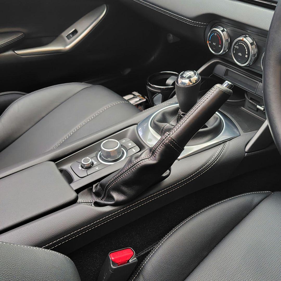 【ND2 ロードスター】純正リアコンソール ステッチ入りレザー巻