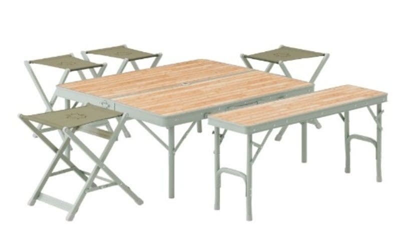 【送料込】ロゴス　ベンチテーブルセット6 (6人用)