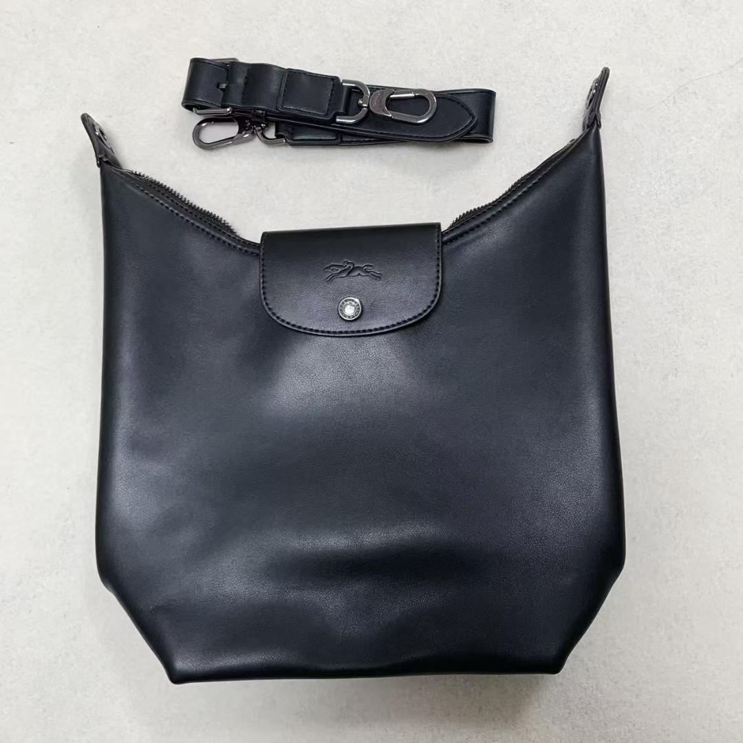 LONGCHAMP HOBO ロンシャン ショルダーバッグ ブラック