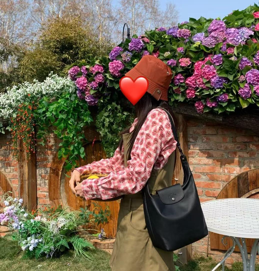 LONGCHAMP HOBO ロンシャン ショルダーバッグ ブラック