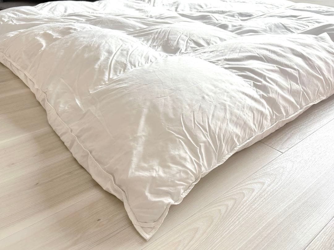 未使用　無印良品　羽毛掛ふとん・二層式　クイーン　210x210cm 掛け布団
