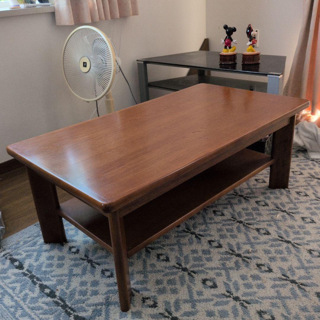 karimoku 木製センターテーブル 下部棚付き　103x57x高さ40