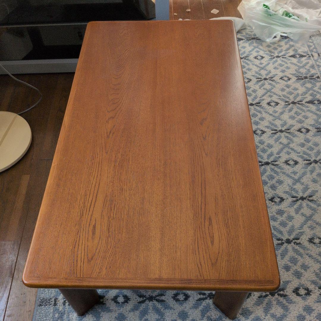 karimoku 木製センターテーブル 下部棚付き　103x57x高さ40