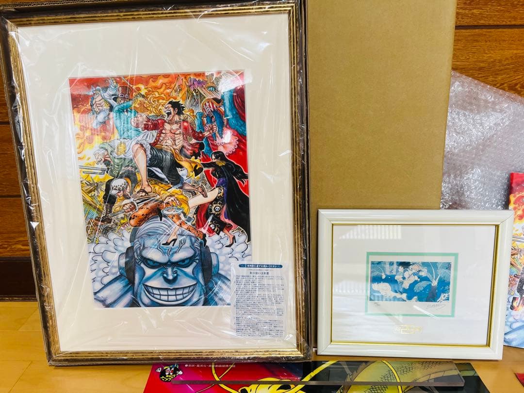 ONE PIECE ドラゴンボール鳥山明直筆サイン入りジャンプ展限定高級複製原画