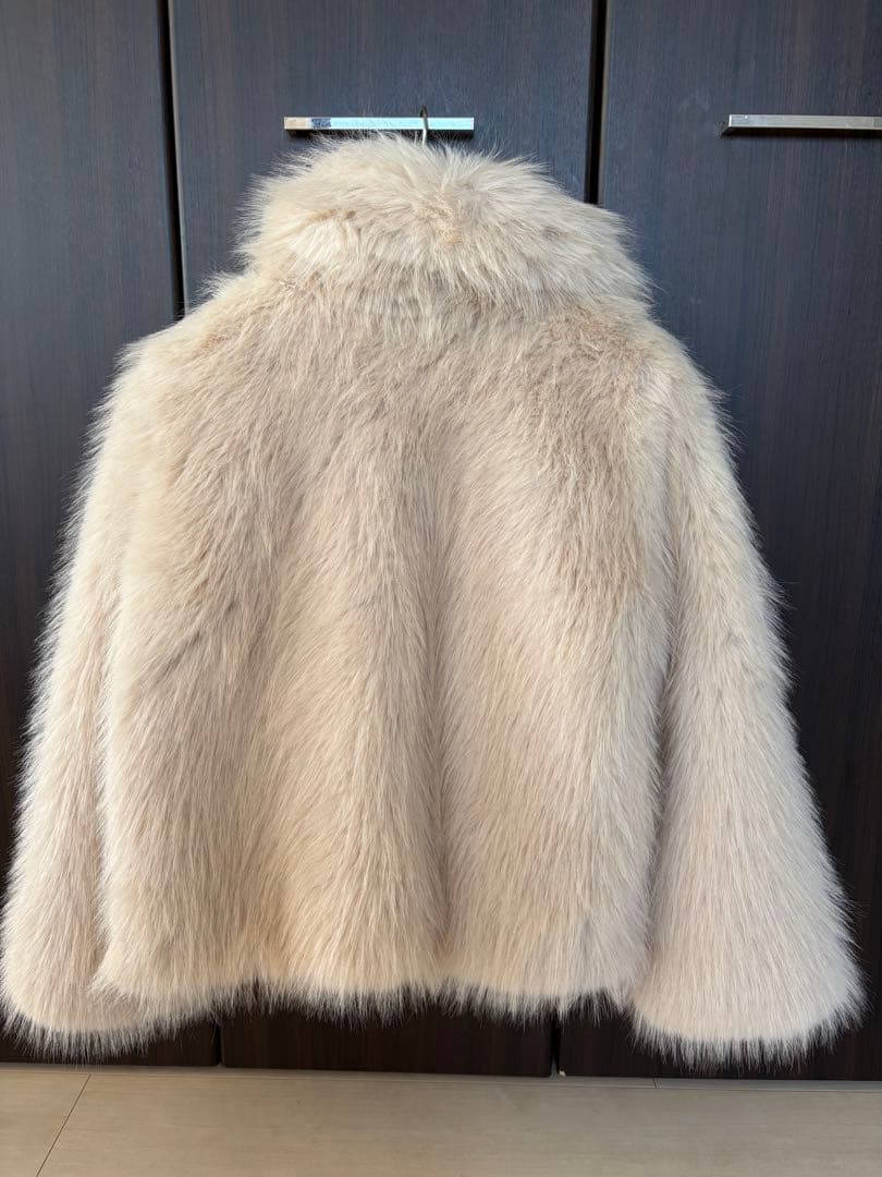 THINK FUR シンクファー ベージュ ジャケット ファーコート ショート丈