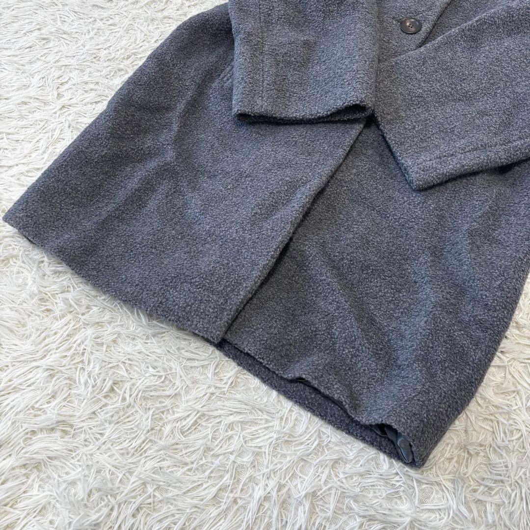 MARELLA✨チェスターコート　モヘヤウール　ボア　テディベアM ダークグレー