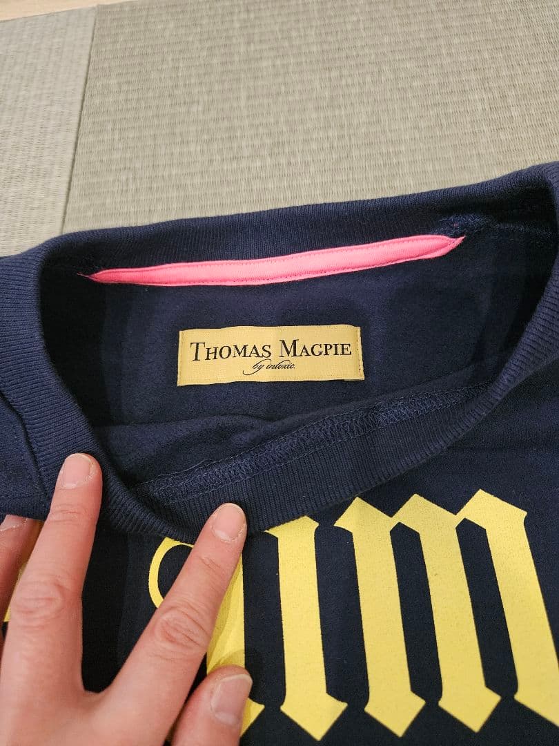 THOMAS MAGPIE 　キャトルメラージュ　ネイビー 　スウェット　 新品