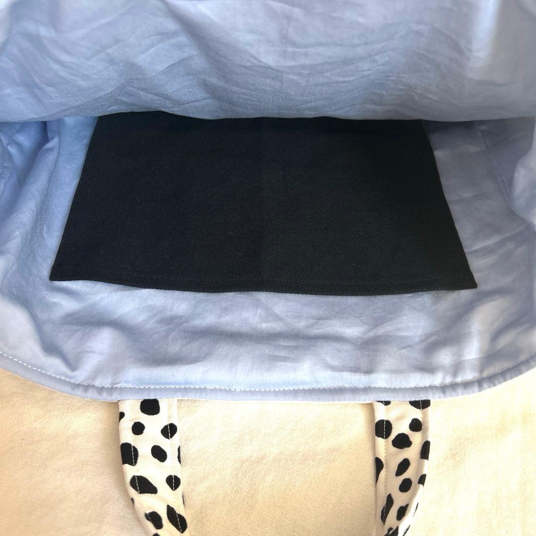 hrk　入園入学4点セット　【黒ハートヌビ×黒ダルメシアン】