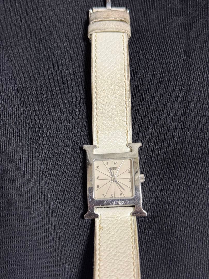 エルメスHウォッチ　ホワイト
