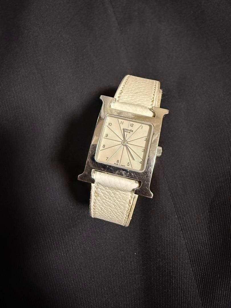 エルメスHウォッチ　ホワイト