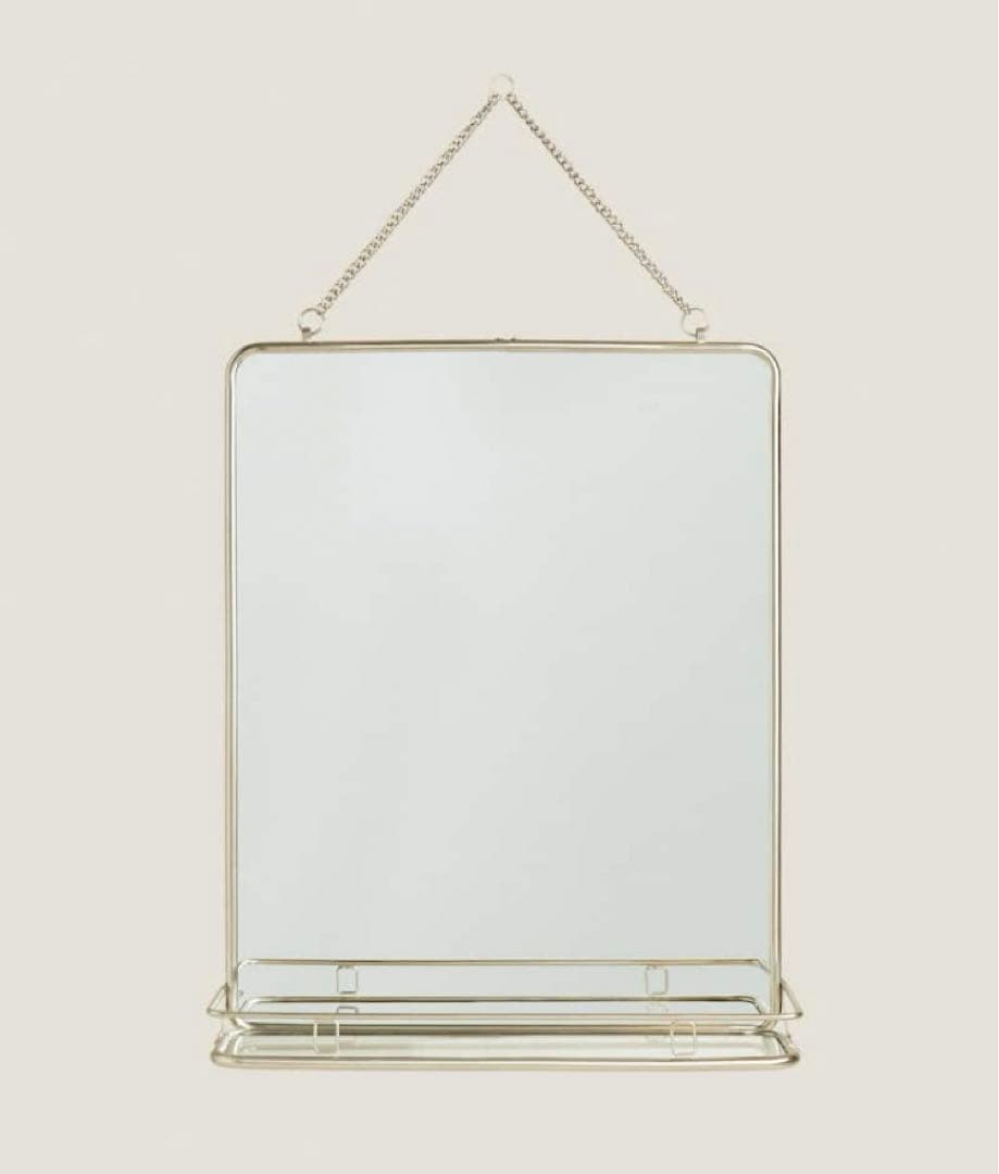 完売　廃盤　ZARA  ザラホーム ミラー　チェーン付き　ウォールミラー