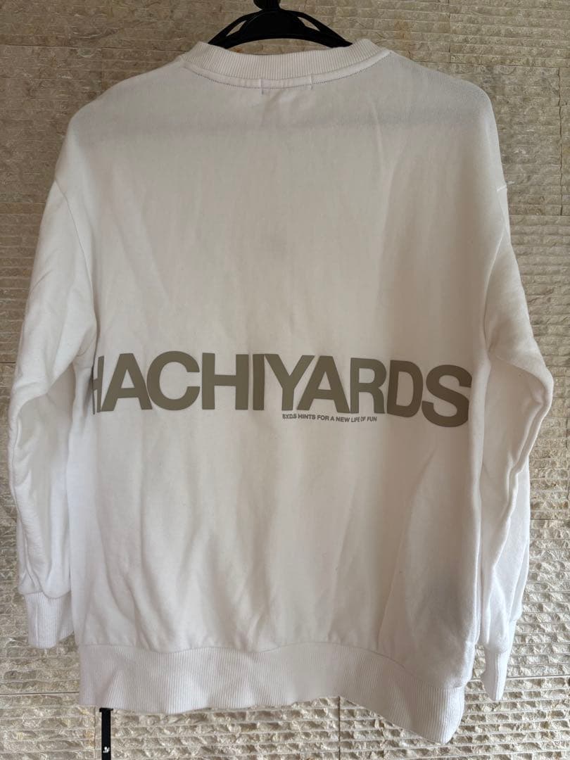 8YARDS ハチヤーズ　ホワイト トップスプルオーバー
