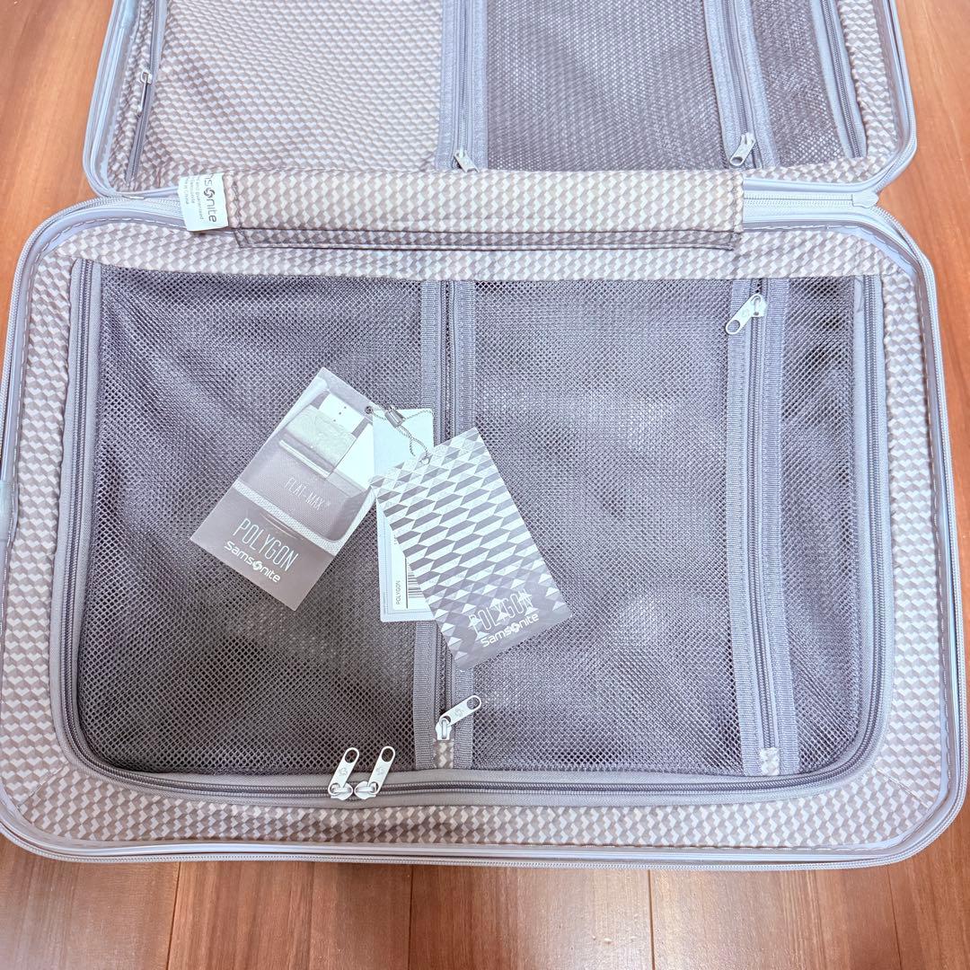 希少 サムソナイト スーツケース ポリゴン スピナー 61/22シルバー 50L