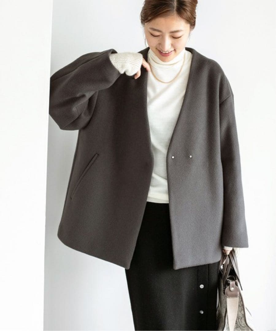 新品未使用 イエナ MANTECOショートコート 36