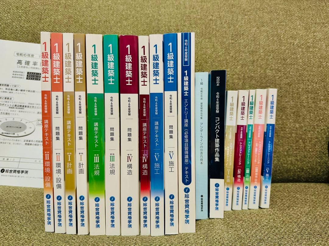 令和6年度　1級建築士　テキスト　問題集