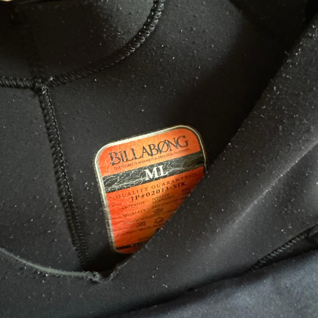 Billabong フルスーツ 赤黒　セミドライML