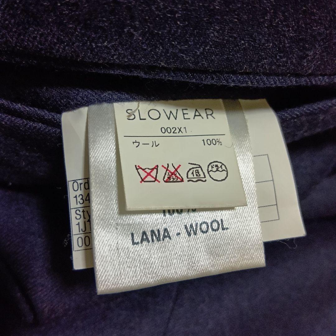 INCOTEX BEAMS スーパー100'S ウール 48 035型 ネイビー