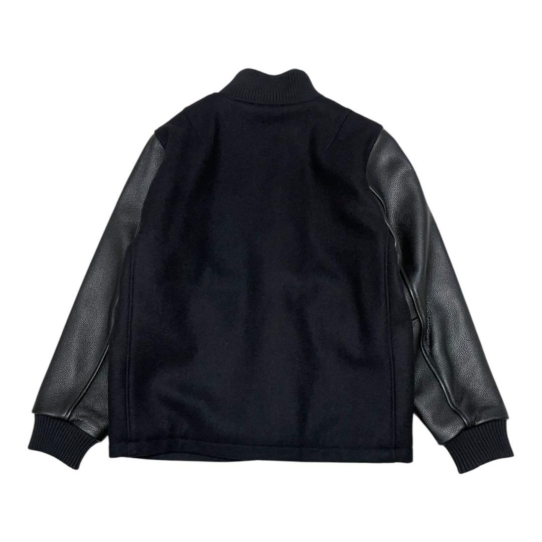 ブルックスブラザーズ MOON生地 IENA別注 レザー切替ウールスタジャン S