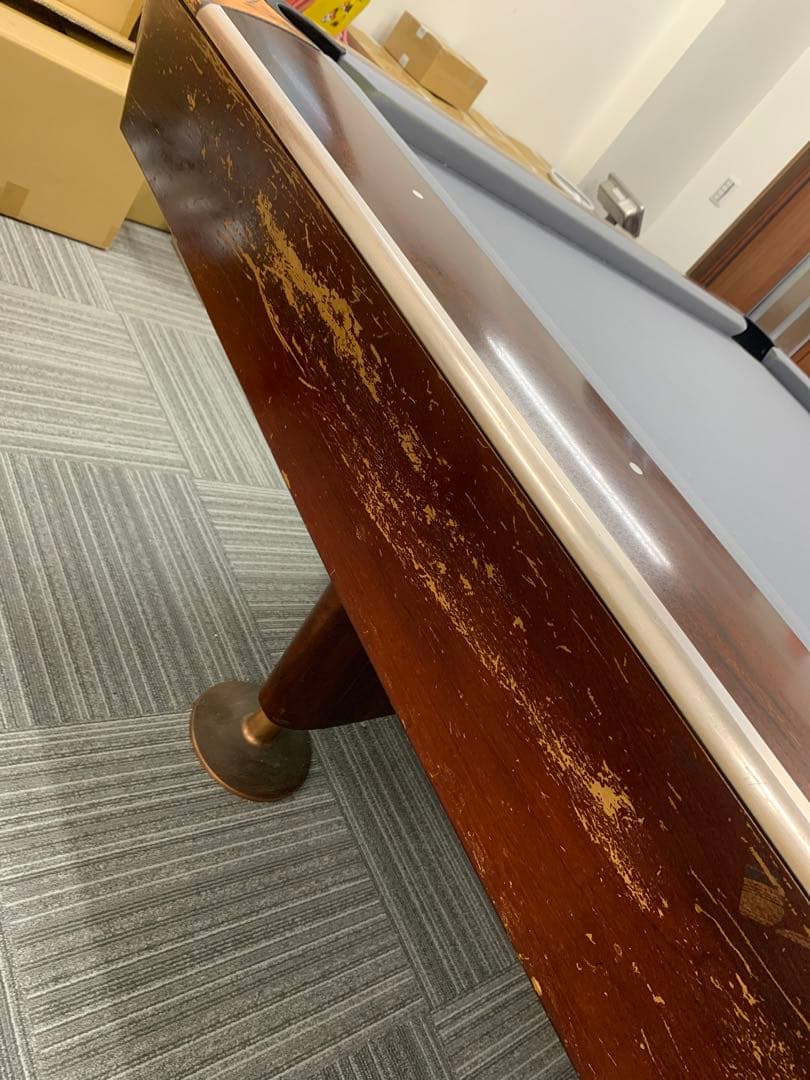 中古 : Brunswick ビリヤード台 9フィート 付属品付き