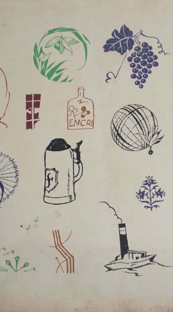 竹久夢二の木版画カット図案（二) 大正後期～昭和初期出版