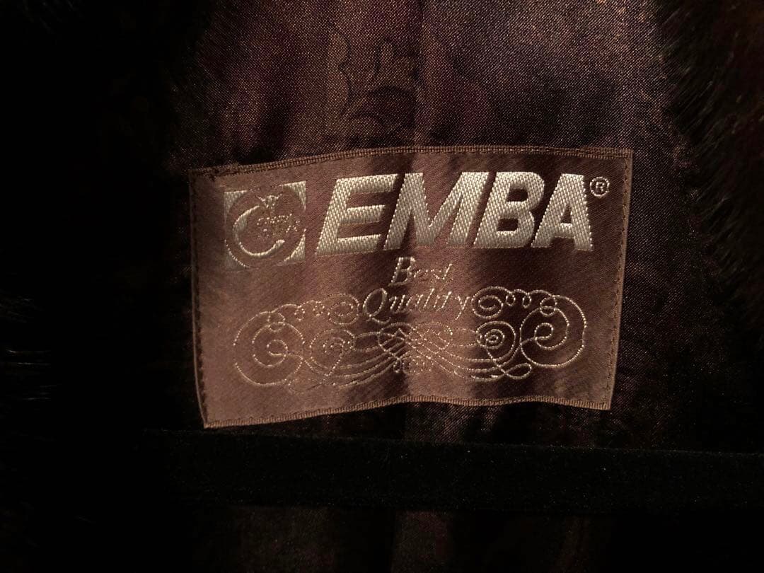 EMBA エンバ ミンク 毛皮 ダークブラウン コート ロングコート