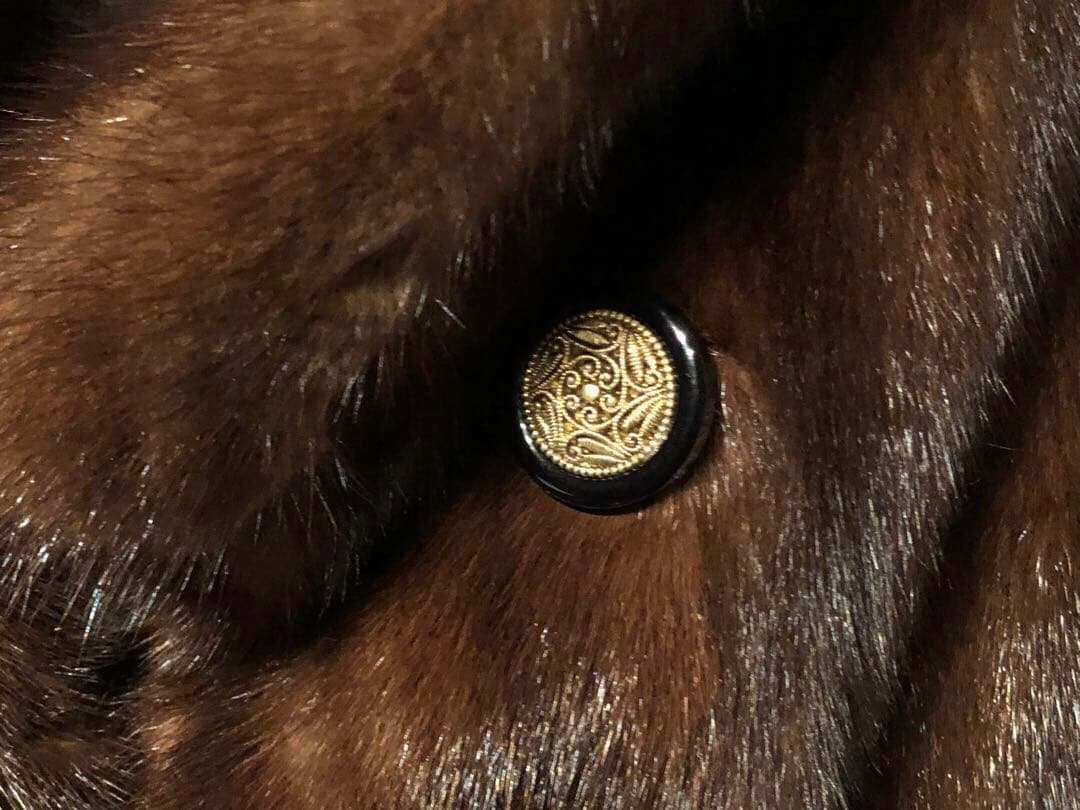 EMBA エンバ ミンク 毛皮 ダークブラウン コート ロングコート