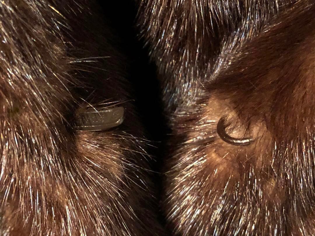 EMBA エンバ ミンク 毛皮 ダークブラウン コート ロングコート