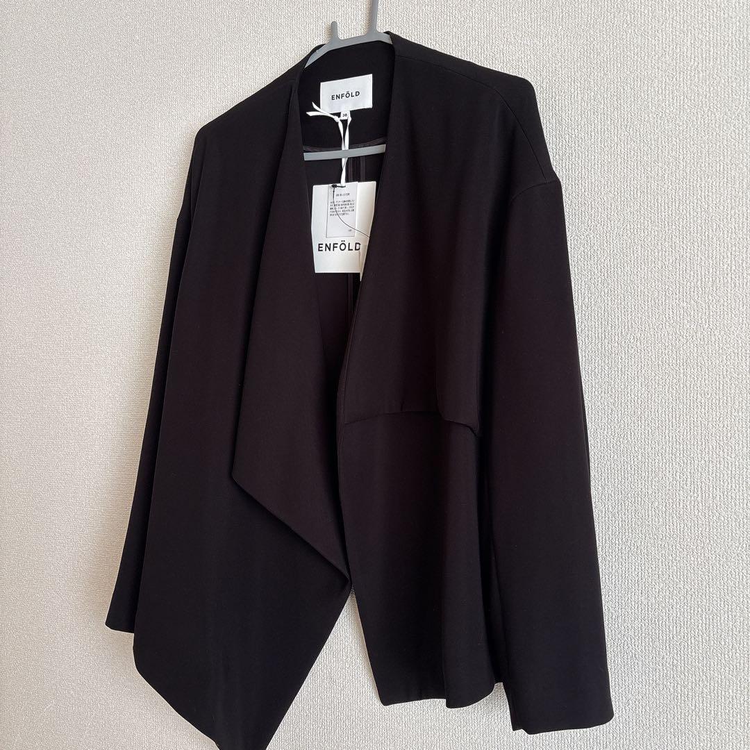 エンフォルド　新品　アシンメトリージャケット　38 ブラック