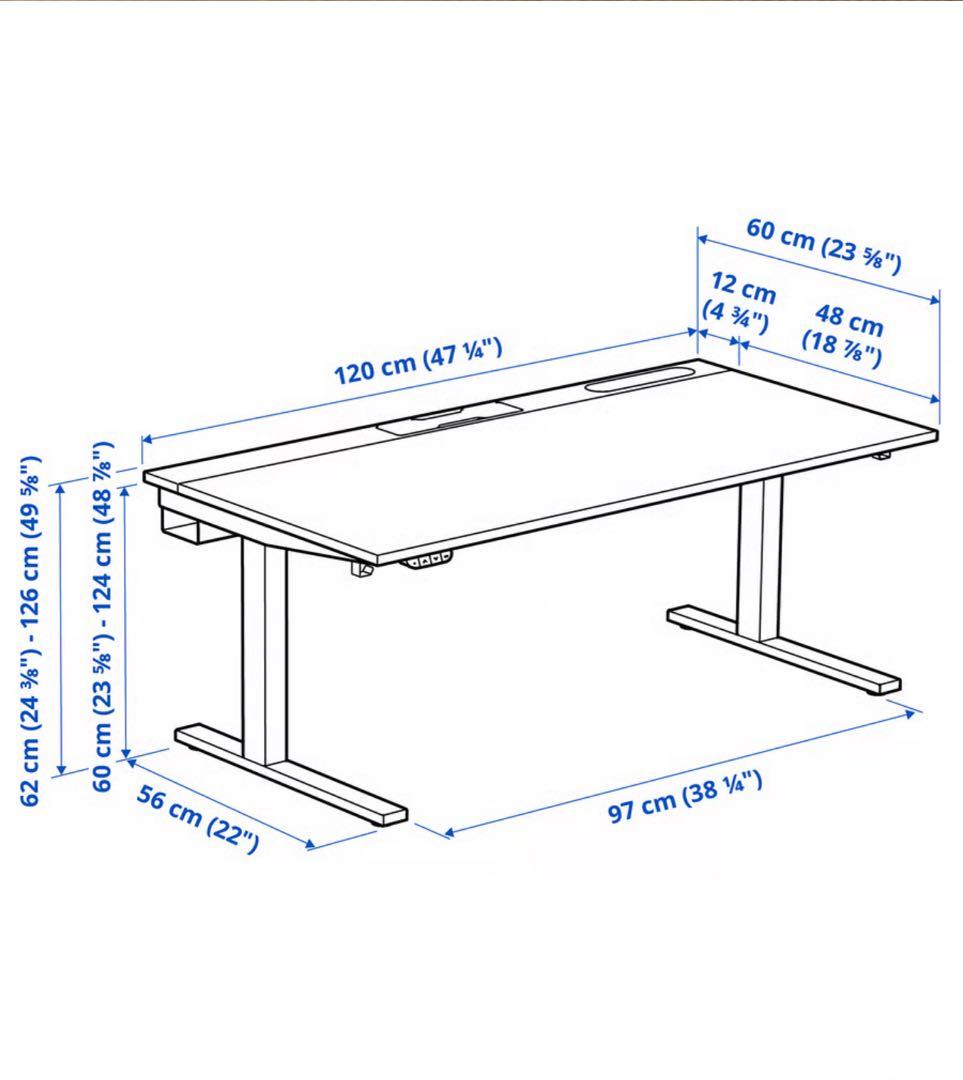 電動昇降デスク・IKEA ミッツォーン