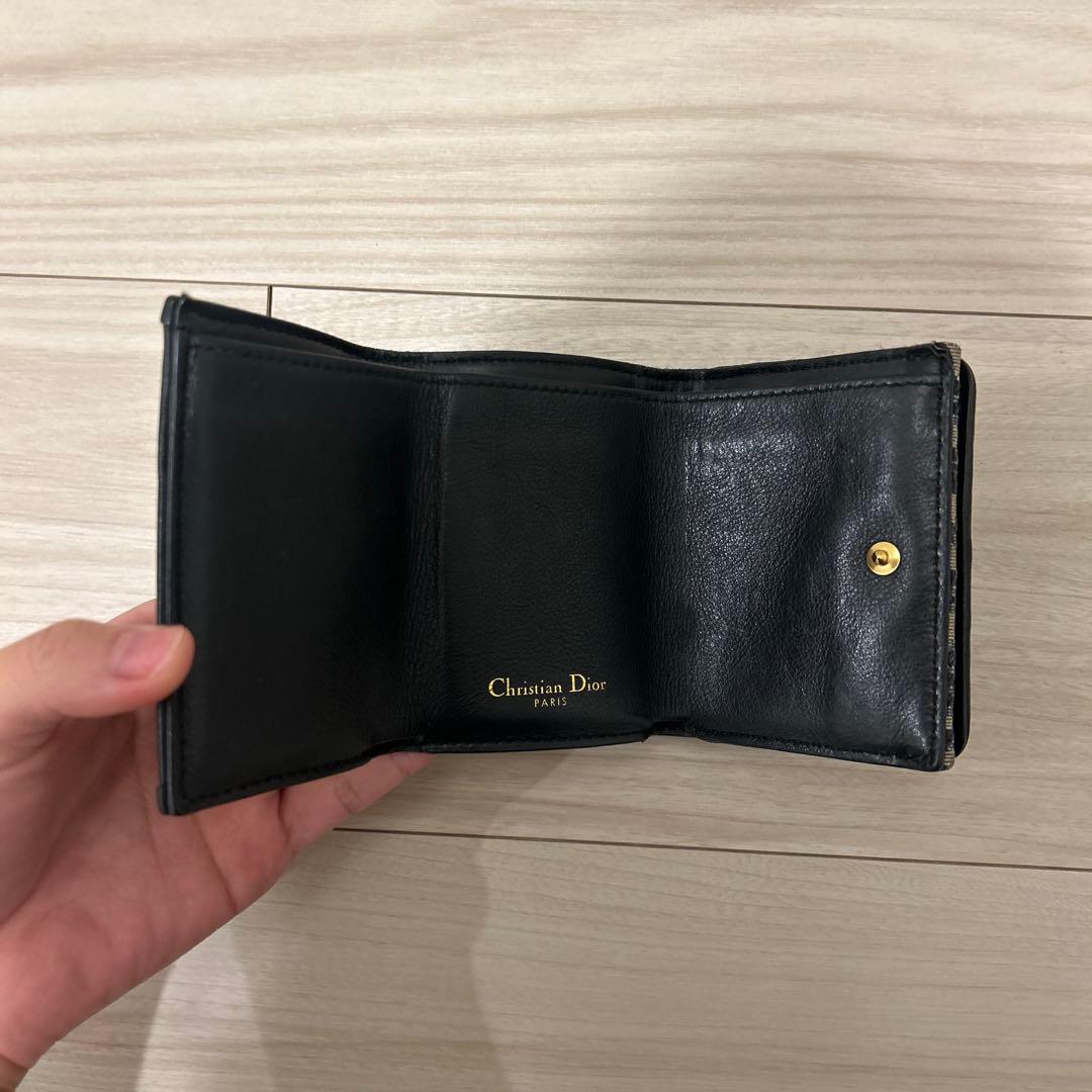 s*♡様 Christian Dior 三つ折り財布 ネイビー/ベージュ