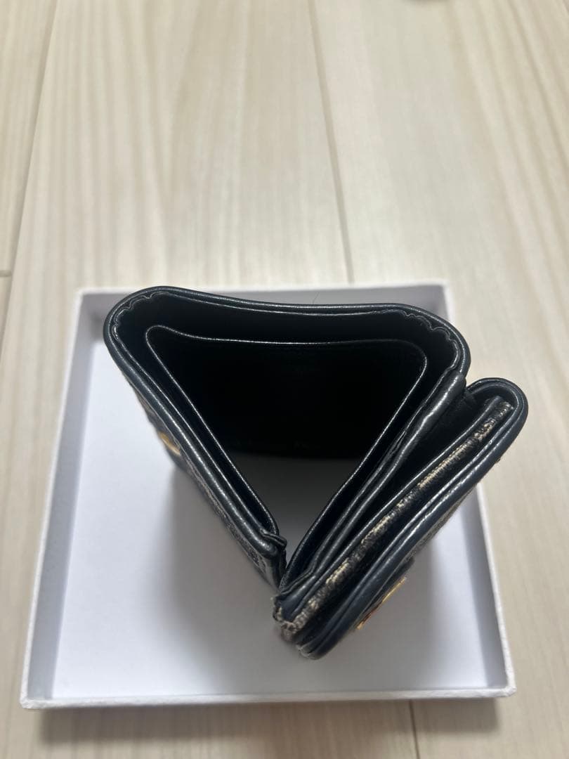 s*♡様 Christian Dior 三つ折り財布 ネイビー/ベージュ