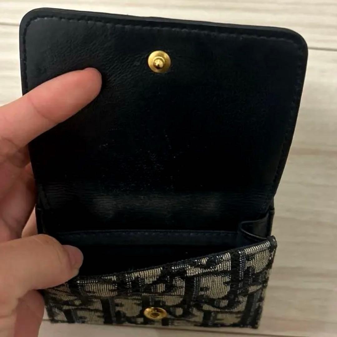 s*♡様 Christian Dior 三つ折り財布 ネイビー/ベージュ