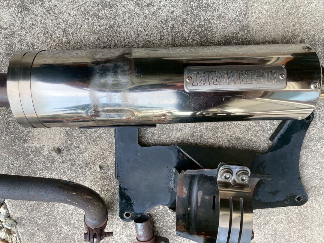 モリワキ・フュージョン マフラー ステンレス マフラー 取り付けブラケット付き