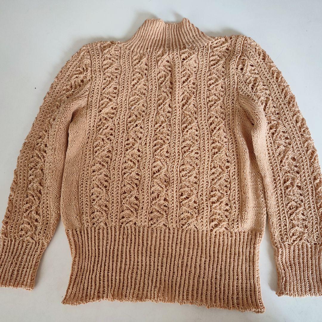サマーヤーンの手編みセーター