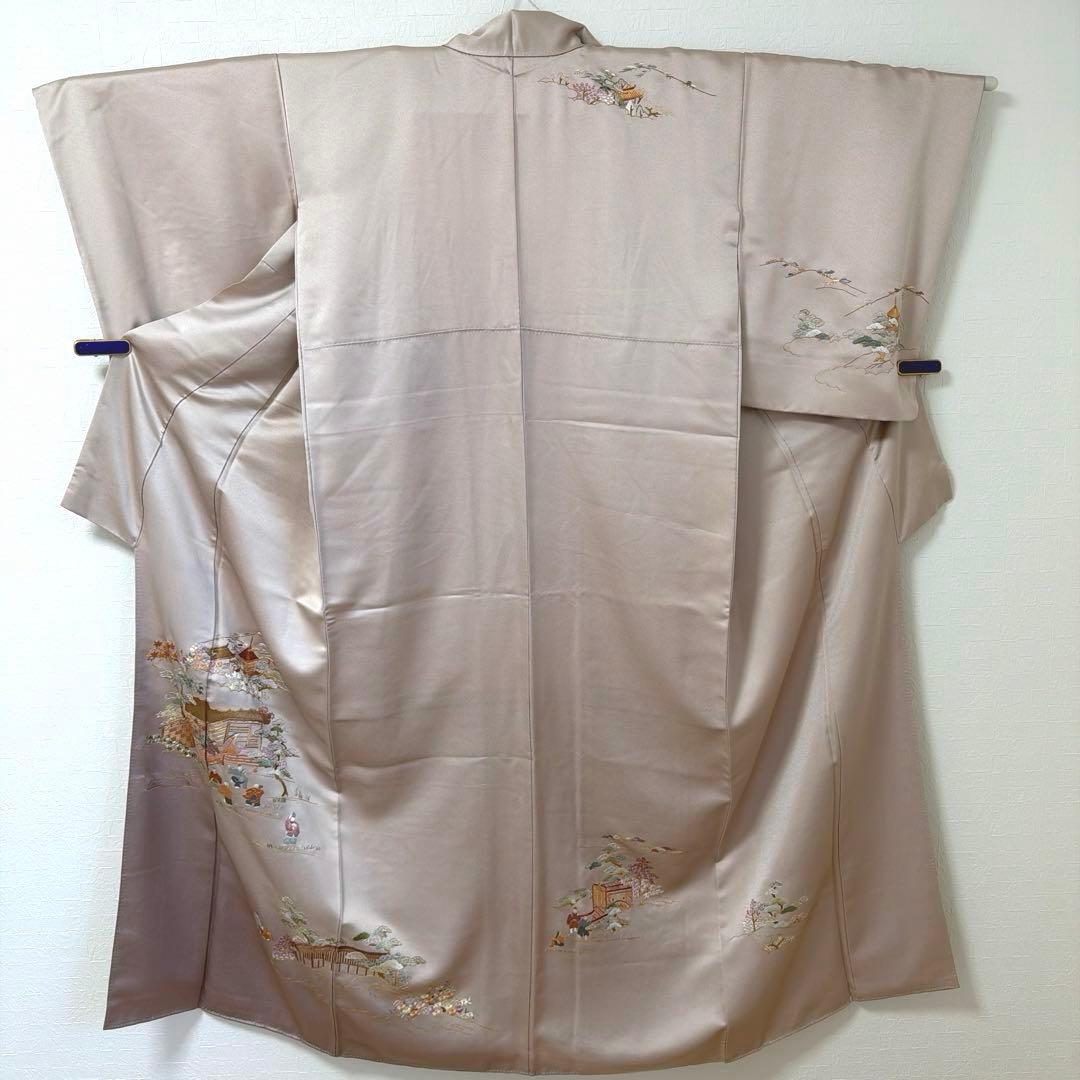 496 訪問着フルセット 正絹 薄紫 金彩 豪華 総刺繍 暈し染め お上品