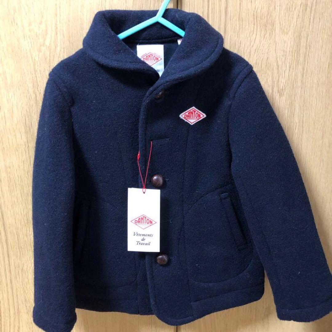 新品タグ付き　ダントン　美品　コート　115　ネイビー　子供服　未使用品