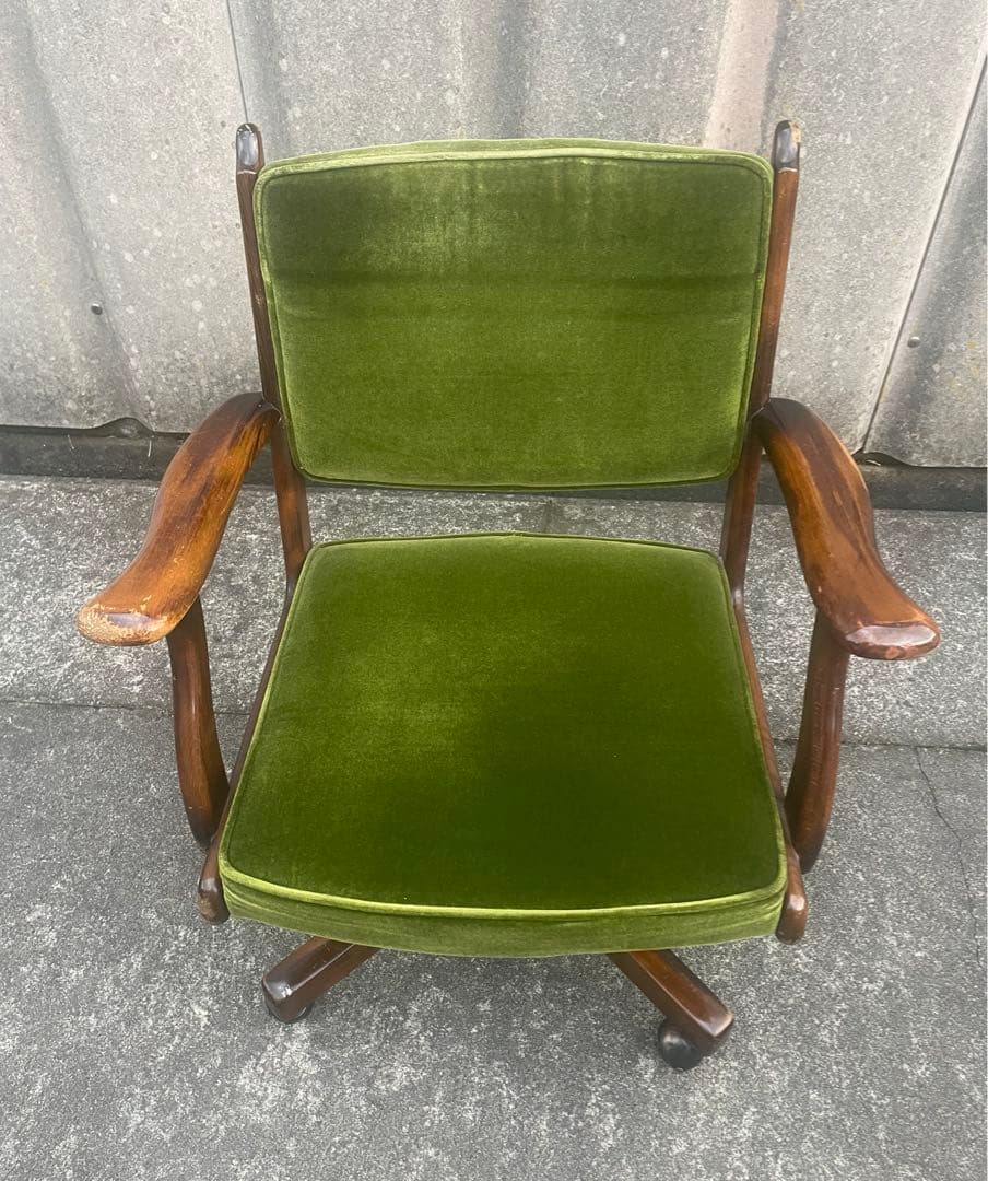 稀少/カリモク/コロニアル/デスクチェア/アームチェア/回転椅子/椅子/③
