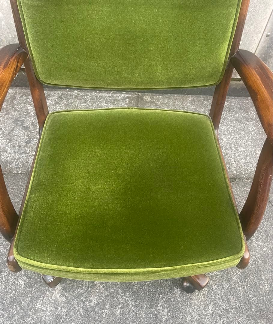 稀少/カリモク/コロニアル/デスクチェア/アームチェア/回転椅子/椅子/③