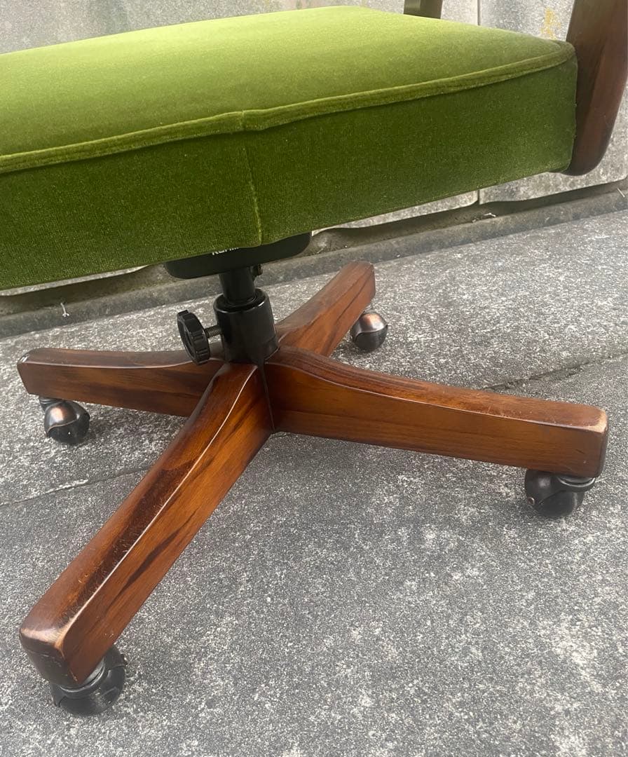 稀少/カリモク/コロニアル/デスクチェア/アームチェア/回転椅子/椅子/③