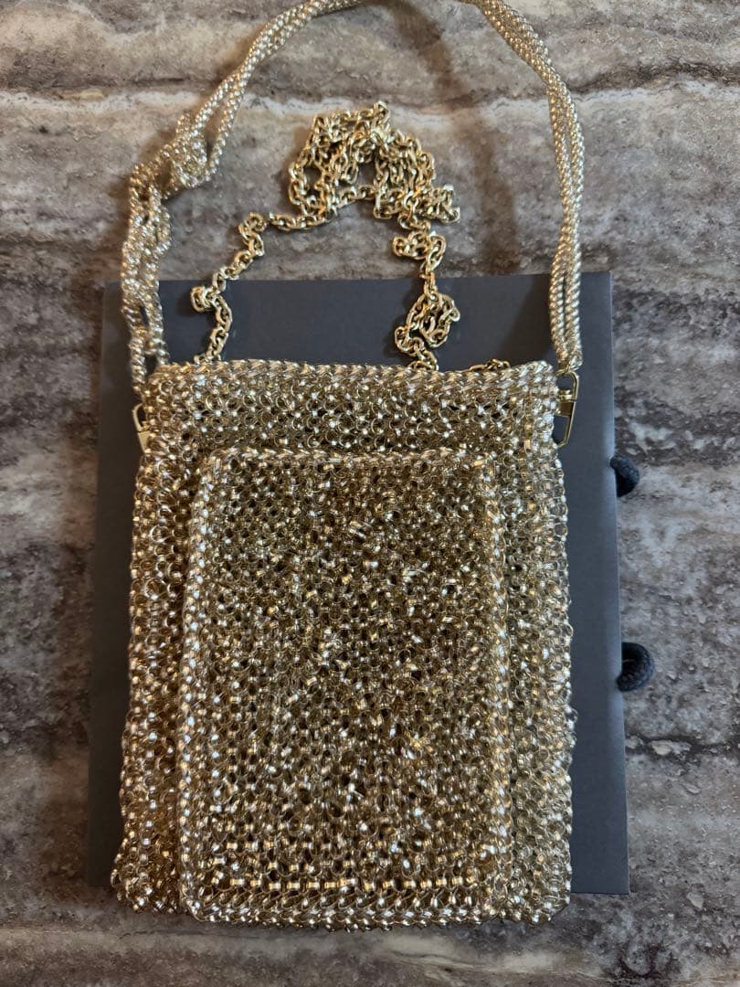 ANTEPRIMA ゴールドビーズ　バッグ　2way