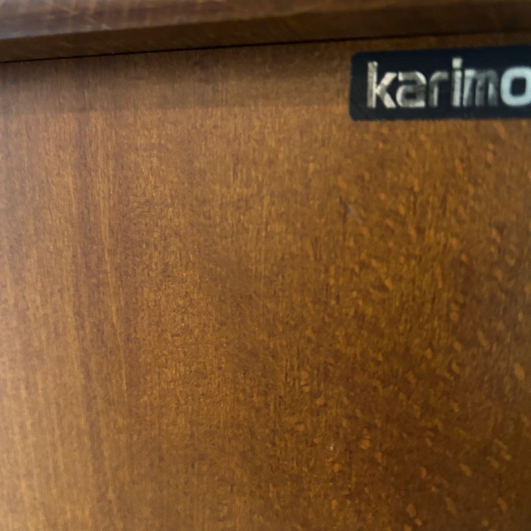 カリモク　コロニアル　電話台　FAX台　花台　飾り台　棚　天然木