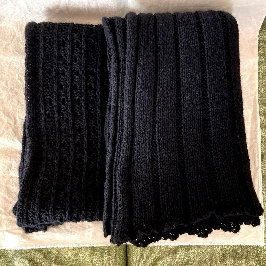 ファリエロサルティ　カシミヤ　ニット　ストール　大判　ヒロココシノ