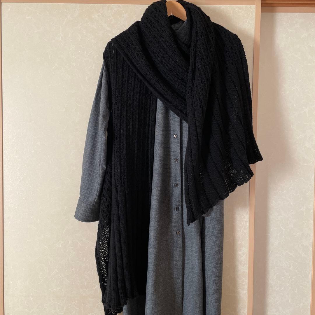 ファリエロサルティ　カシミヤ　ニット　ストール　大判　ヒロココシノ