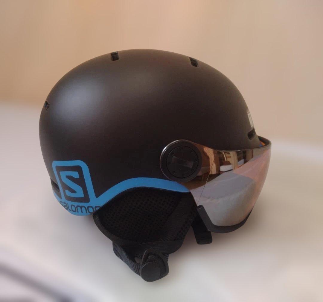 Salomon バイザー付きヘルメット ブラック