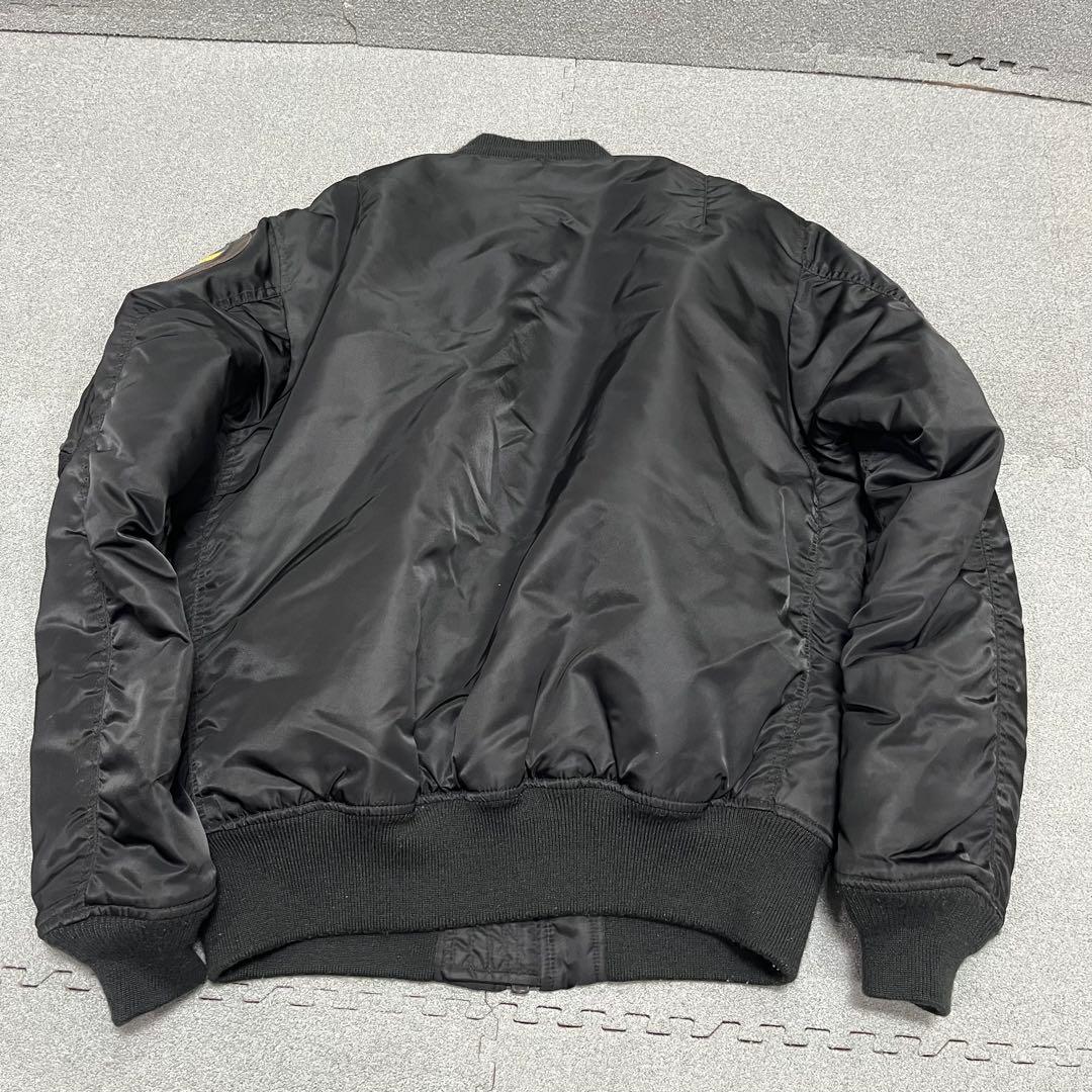 456 AVIREX ワッペン多数 B-29 SAIPAN 黒×橙裏地 XL