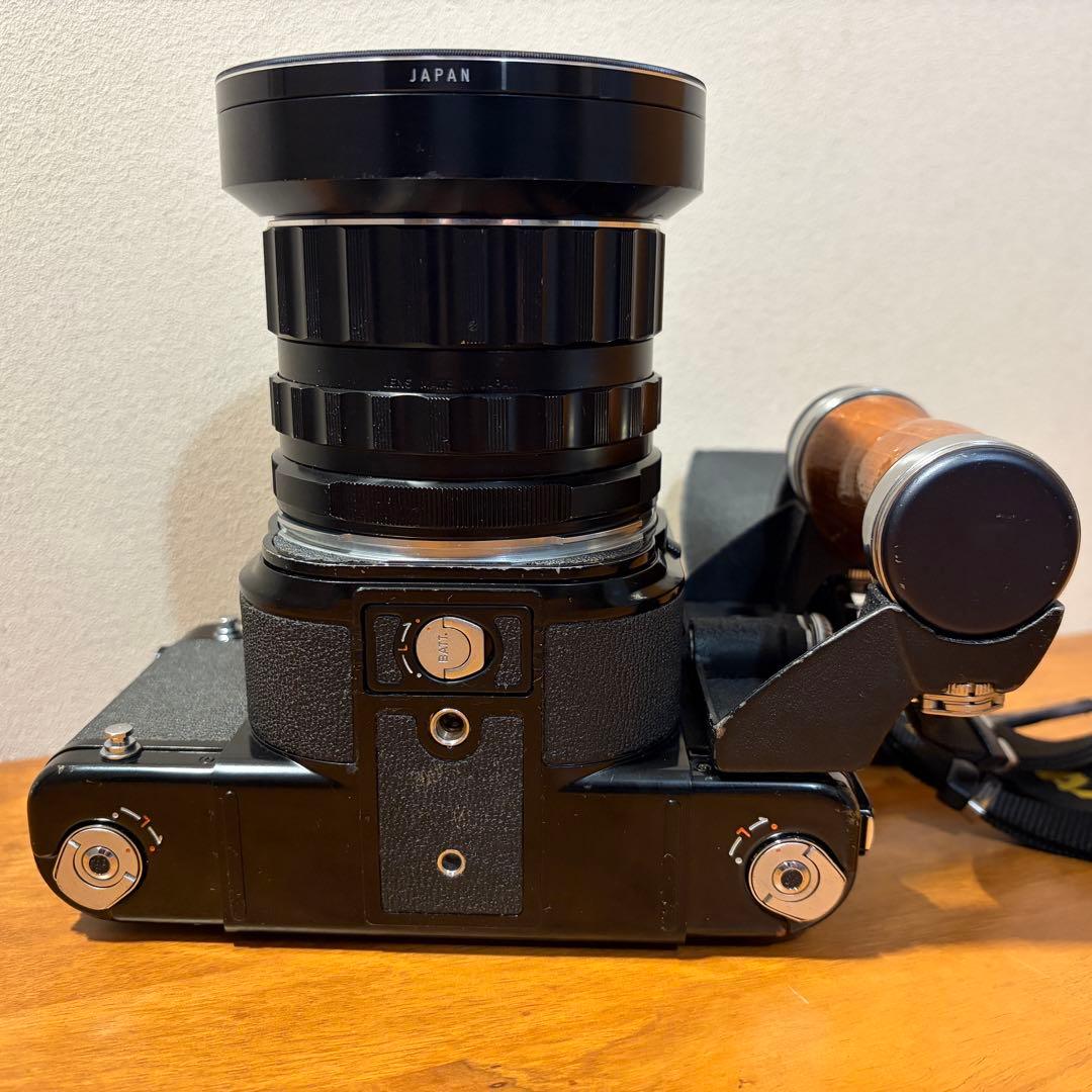 バケペンPENTAX67 TAKUMAR 55mm f3.5 木製グリップ付き